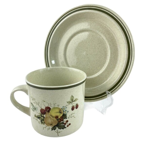 Royal Doulton Lambethware 3 Cup & Saucer Flat Bottom Cornwell L.S.1015 England - Picture 5 of 10